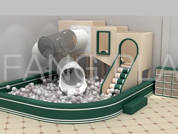 Small Indoor Soft Play Set with Foam Ball Pit