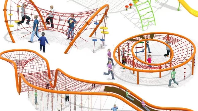 Customized Rope Net Play Childrens Climbing Playgroud Outdoor
