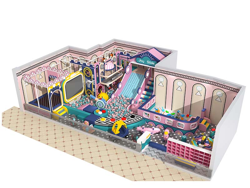 Custom Design Lovely Kids Indoor Playground with Slide