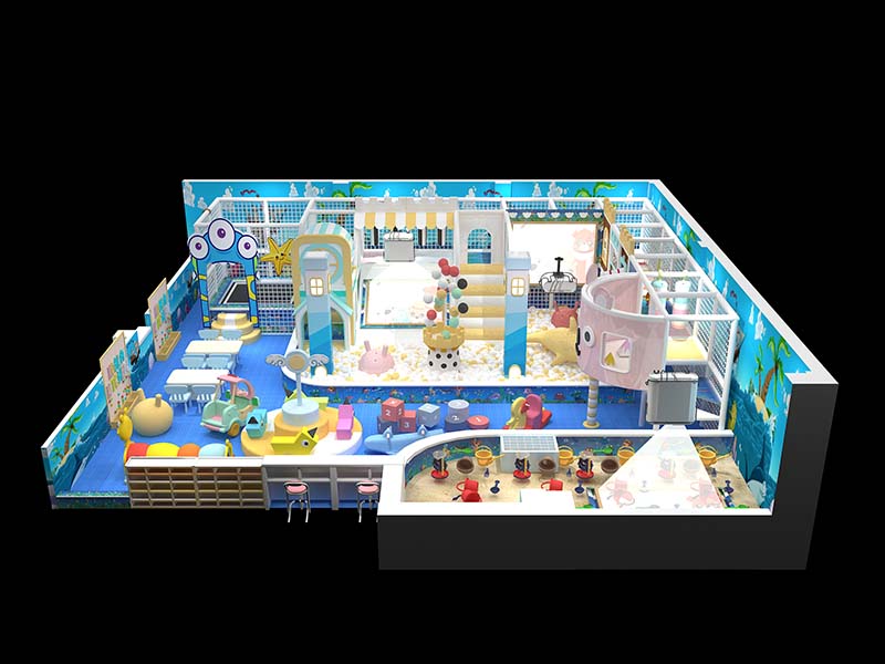 Interactive Indoor Soft - Playground with ball pit Space