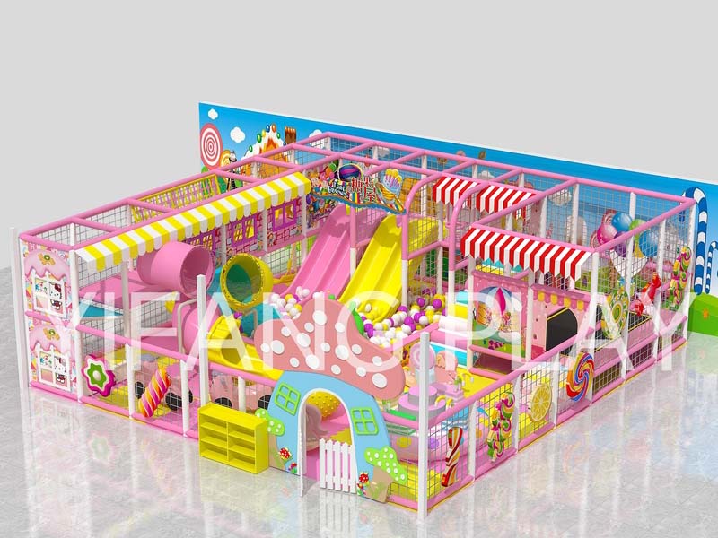 Candy Indoor Commercial Soft Play Equipment Playground